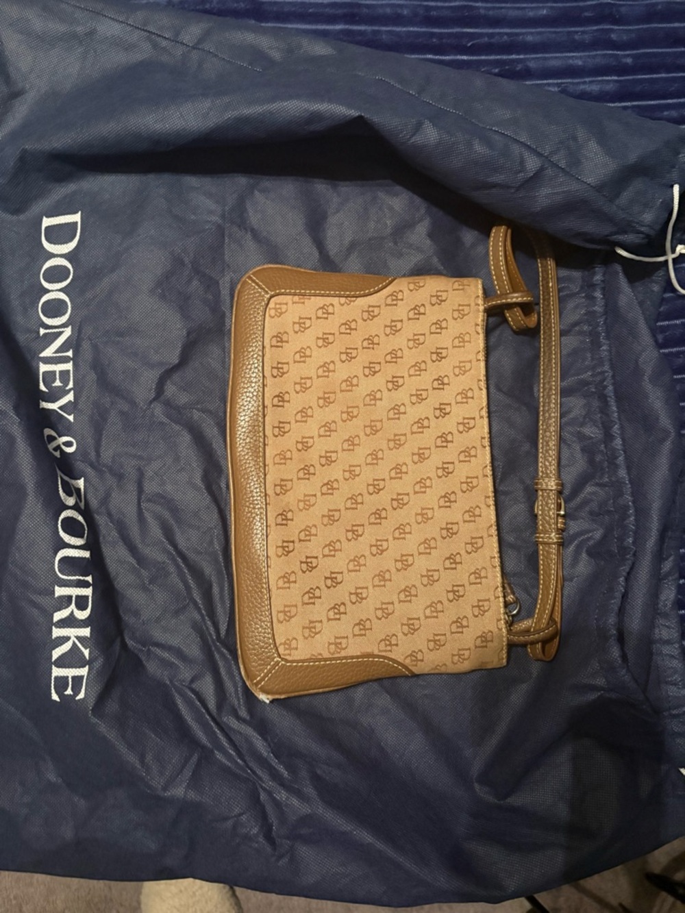 Dooney & Bourke Brown Signature Monogram Crossbody